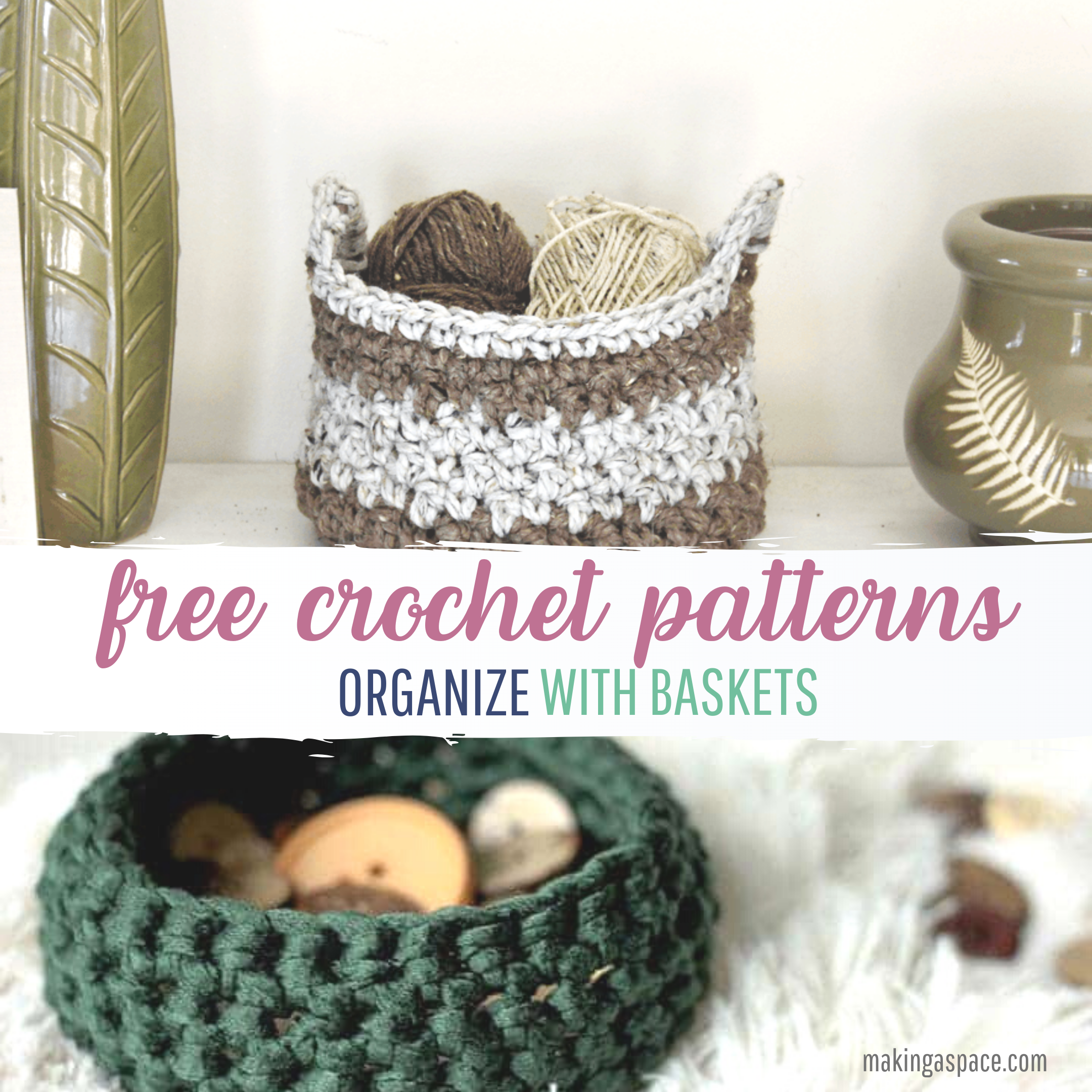 Crochet Organizer Ideas - Free Patterns –