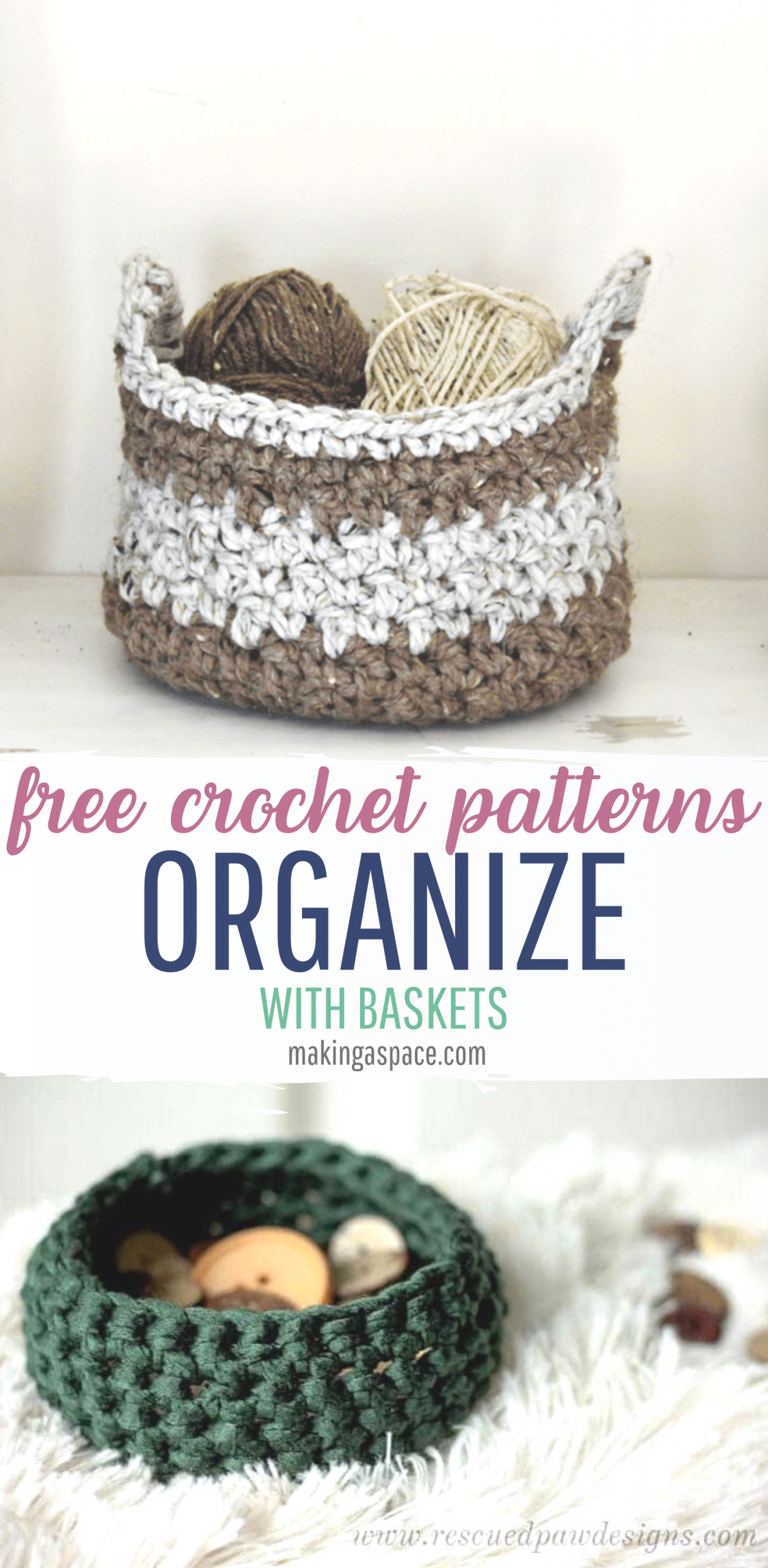 crochet storage bins free pattern