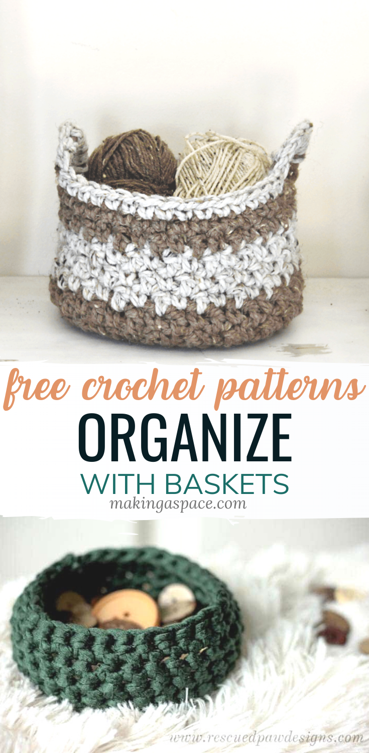 8 Crochet Basket Patterns Great for Organizing