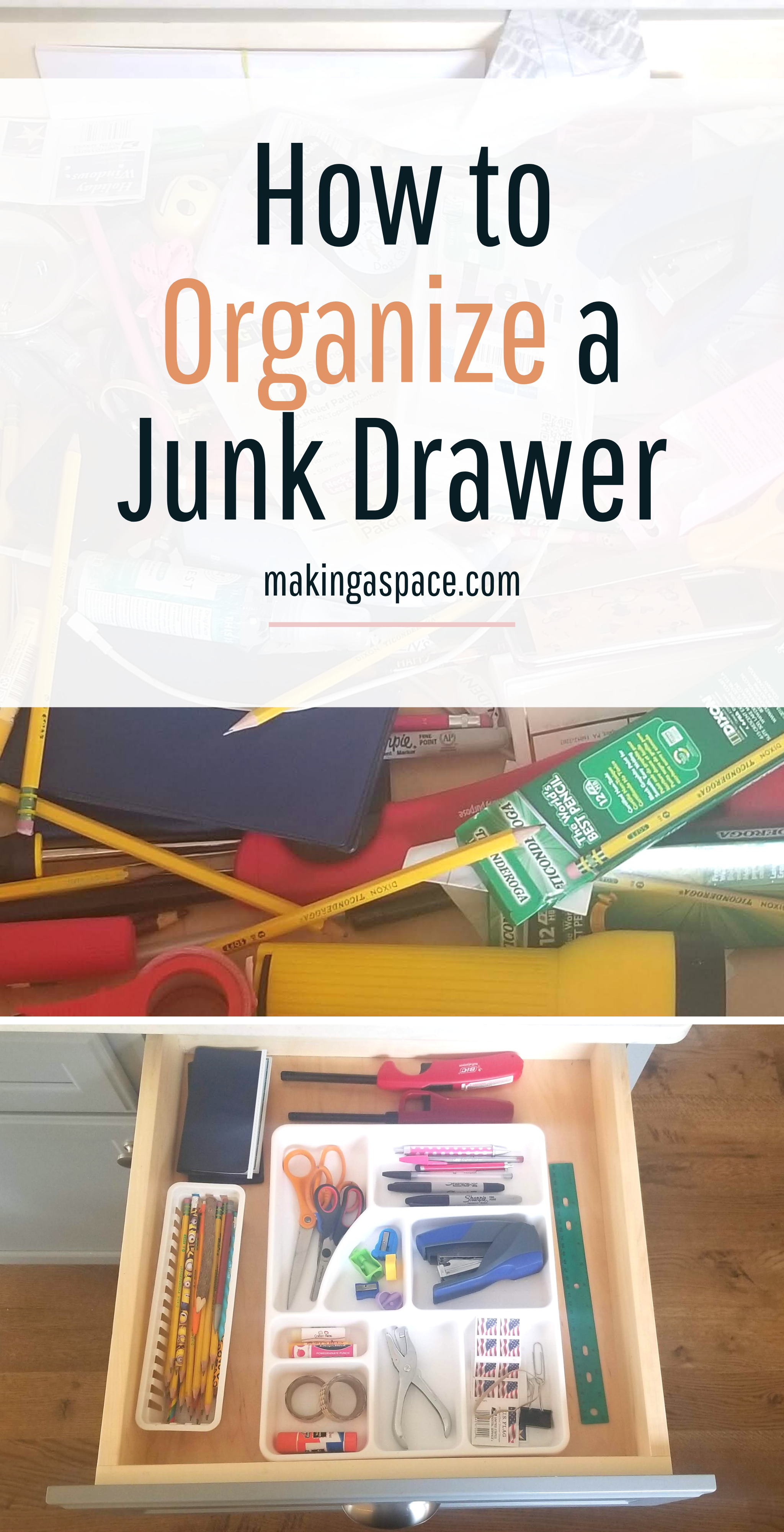 How to organize a Kitchen Junk Drawer