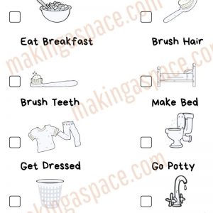 Kids Morning Routine Chart - Making A Space