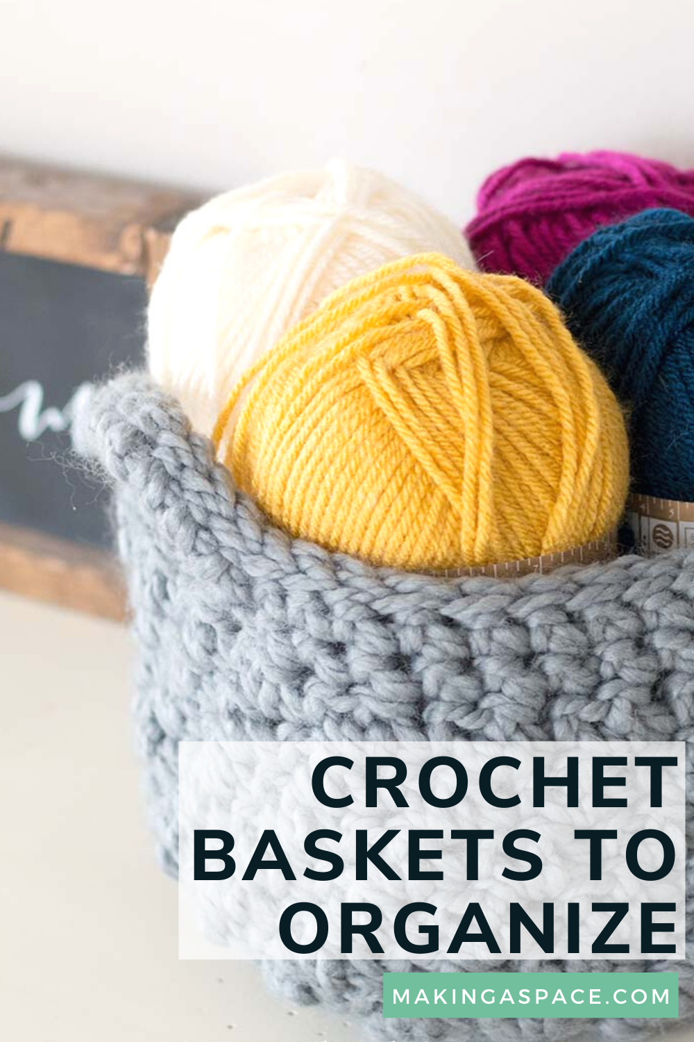 15 Storage Crochet Basket Patterns to Make - Get Organized - A More Crafty  Life