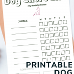 Dog Chore List Printable