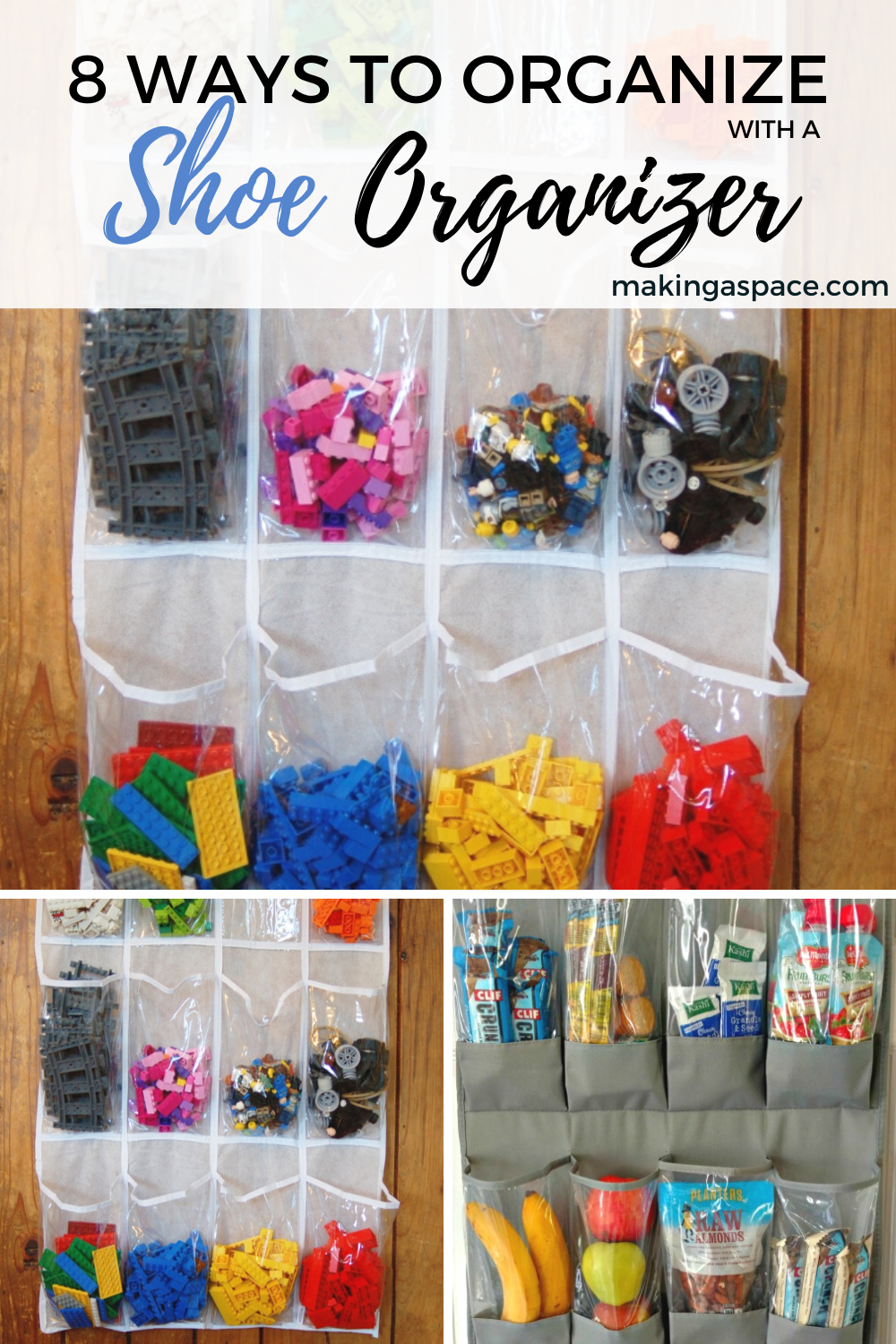 Alternative uses for hanging shoe online organizer