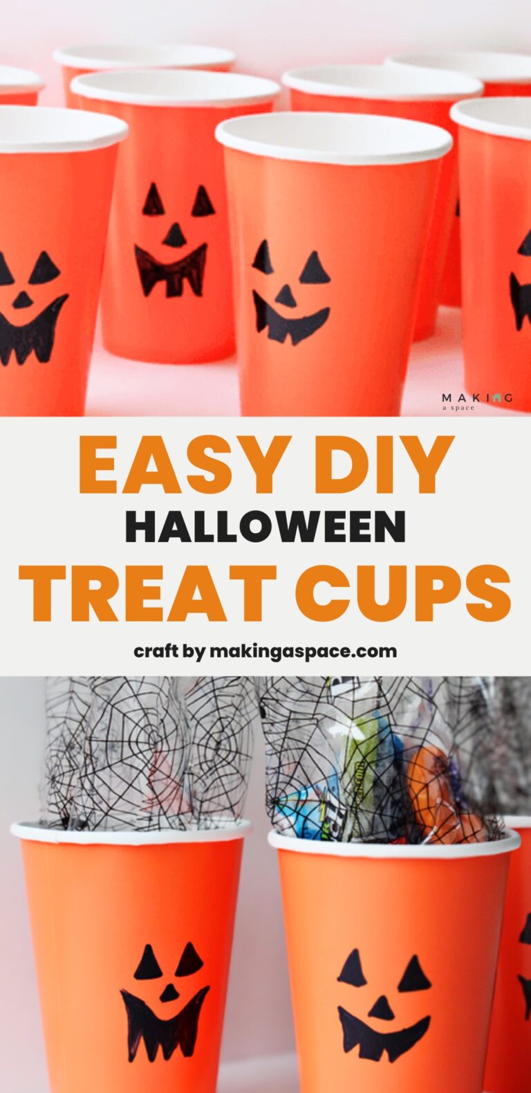 Easy to Make Halloween Treat Cups