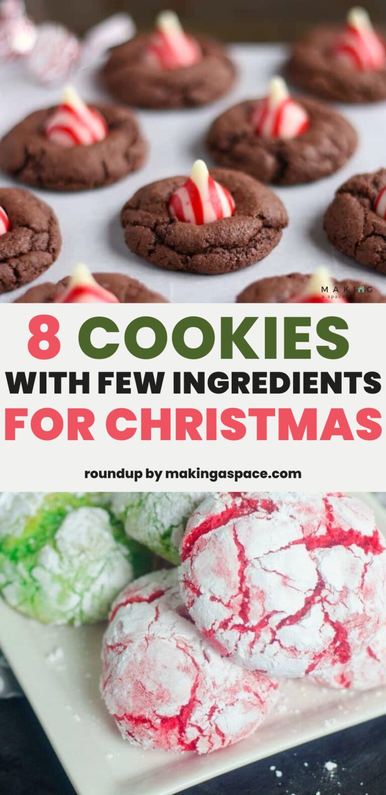 8 Easy Christmas Cookie Recipes with Few Ingredients