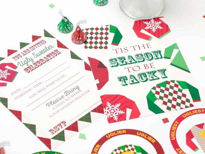 Image for Ugly Sweater Party Ideas -Free Printable