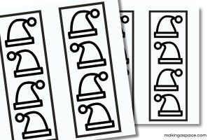 Santa Bookmark Printable to Color - Making A Space