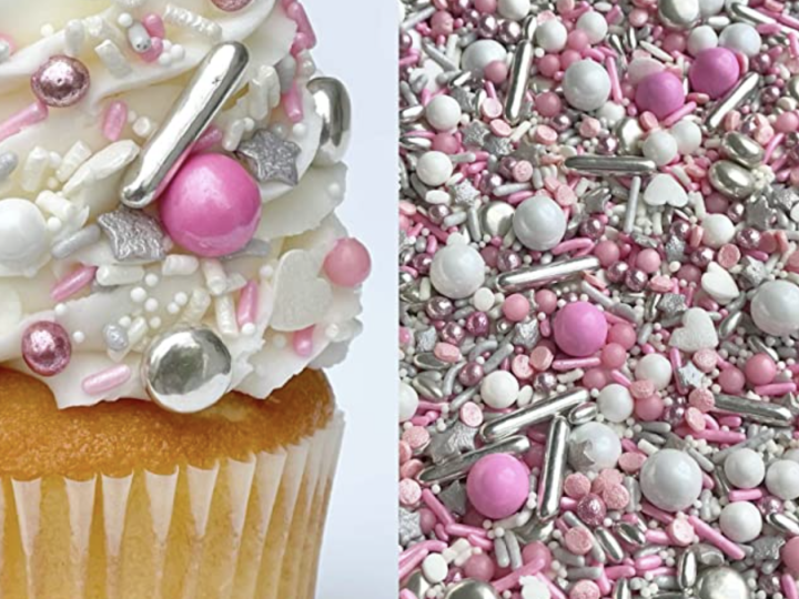 Image for Pink & Silver Valentine Sprinkles 
