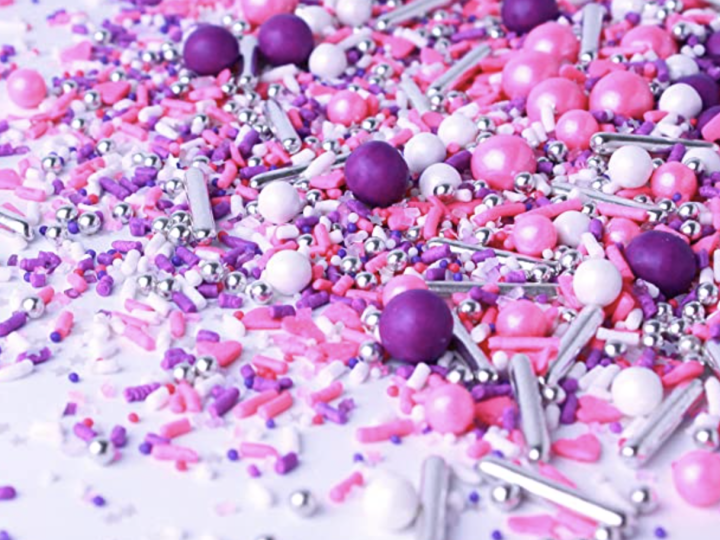 Image for Hot Pink, Purple & White Valentine's Day Sprinkles