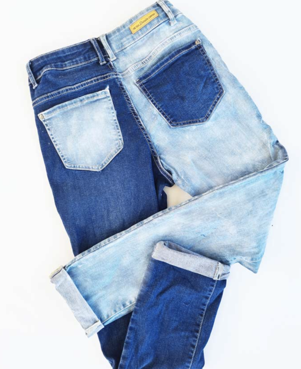 How to DIY Tie Dye Jeans with Bleach 