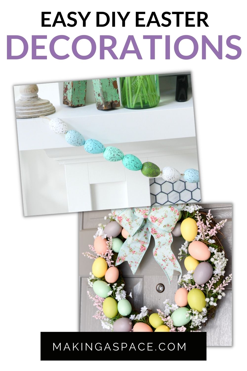 Easy DIY Easter decorations for a house