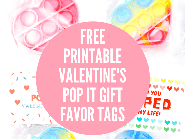Image for Free Printable Valentines Pop It Fidget Gift Favor Tags