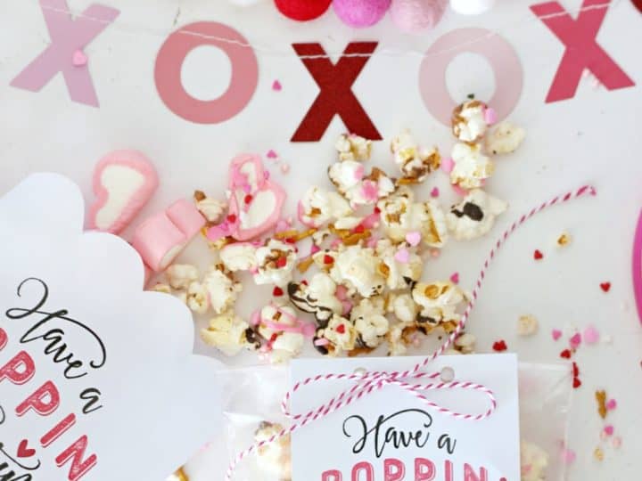 Image for Free Valentine's Day Popcorn Tag + Recipe