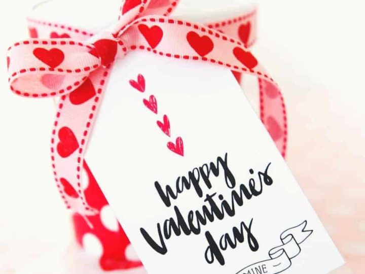 Image for Happy Valentine's Day Printable Valentine Tags