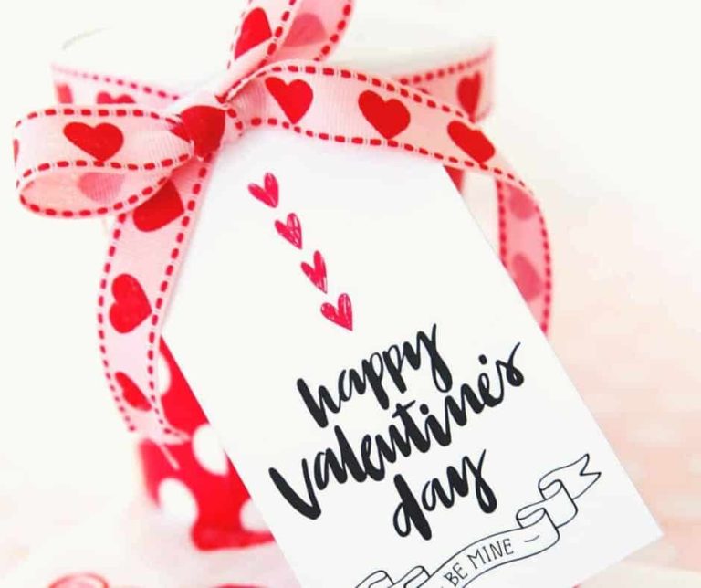 Happy Valentine’s Day Tags Free Printables