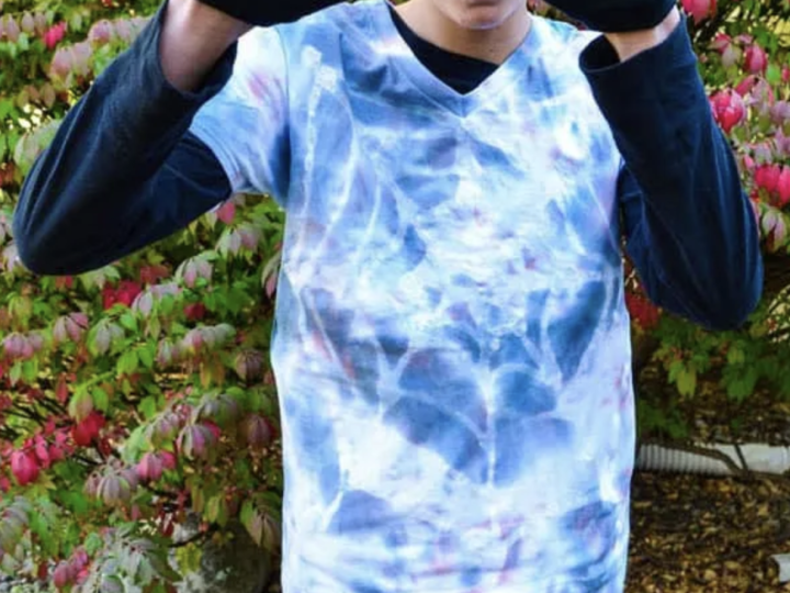 Image for Spider Web Halloween Tie-Dye Shirt Tutorial & Boo Kit