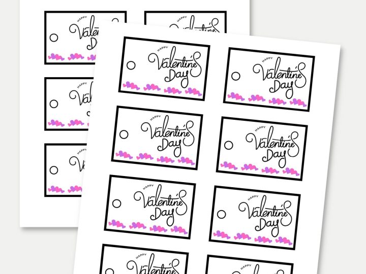 Image for Printable Valentine Heart Tags