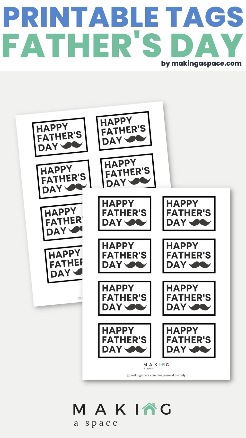 Happy fathers sale day tags