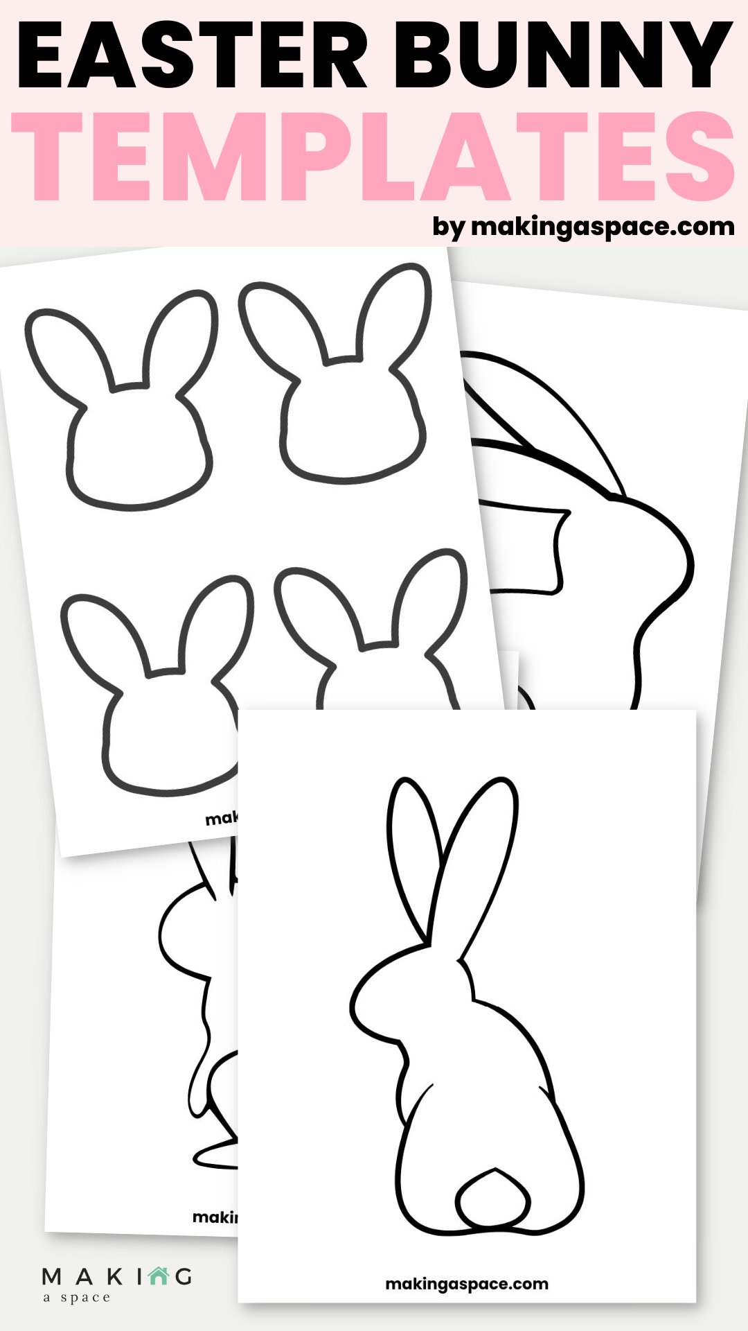 bunny template easter