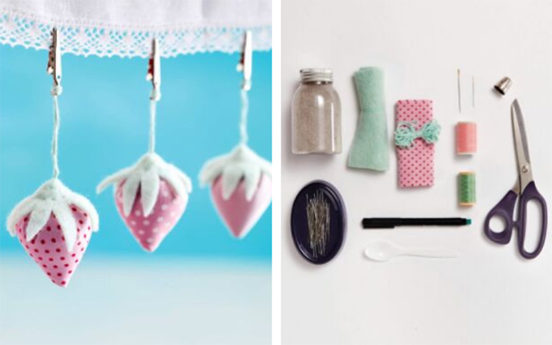 Image for DIY Strawberry Tablecloth Weights