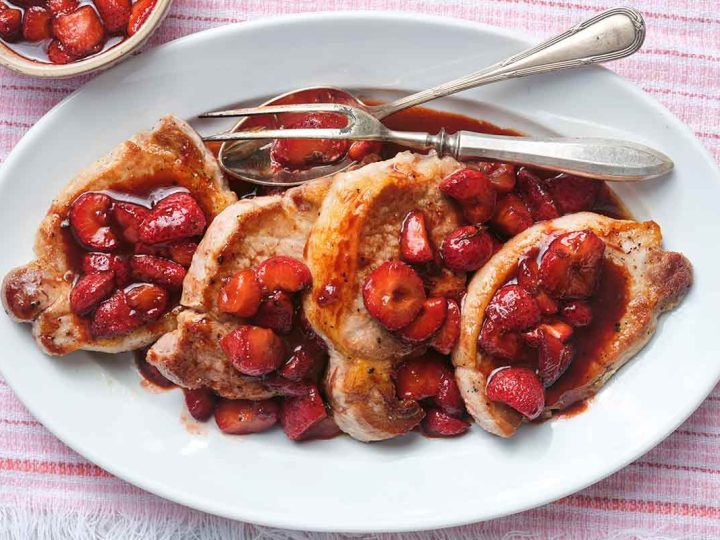 Image for Pork Chops with Strawberry Balsamic Glaze