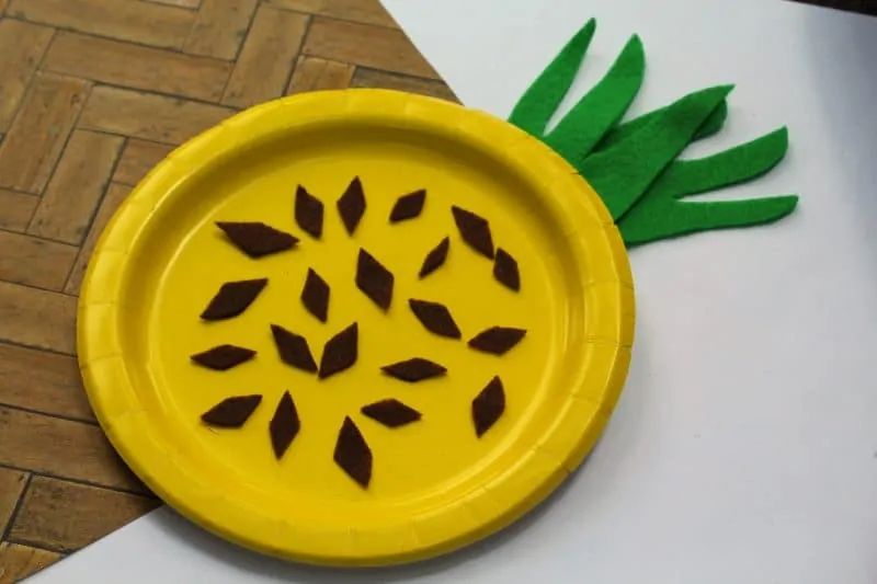Image for Paper Plate Pineapple Craft for Kids - Perfect for Preschool