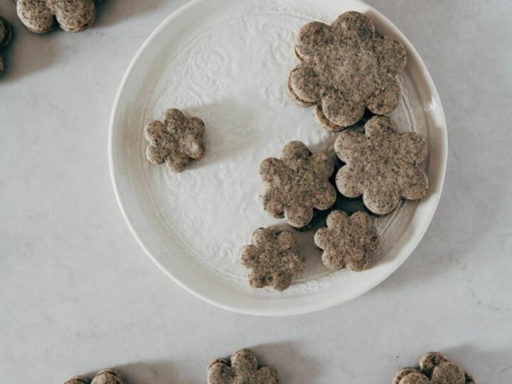 Image for Black Sesame Sugar Cookies with Lemon Curd