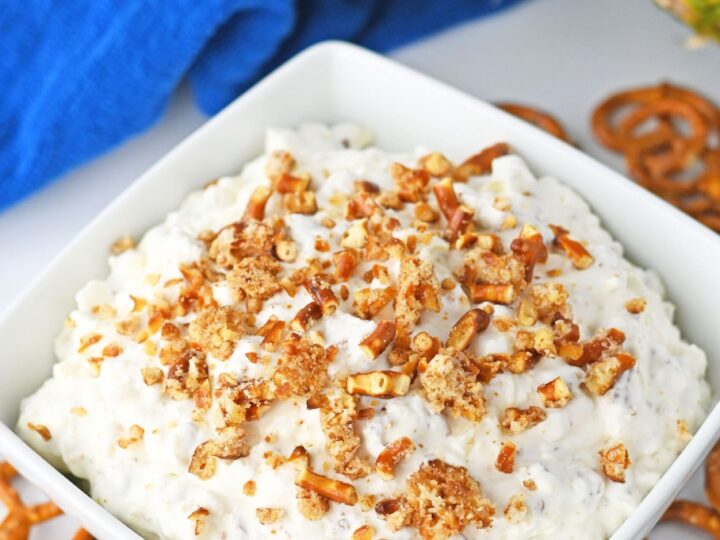 Pineapple Pretzel Fluff Dip