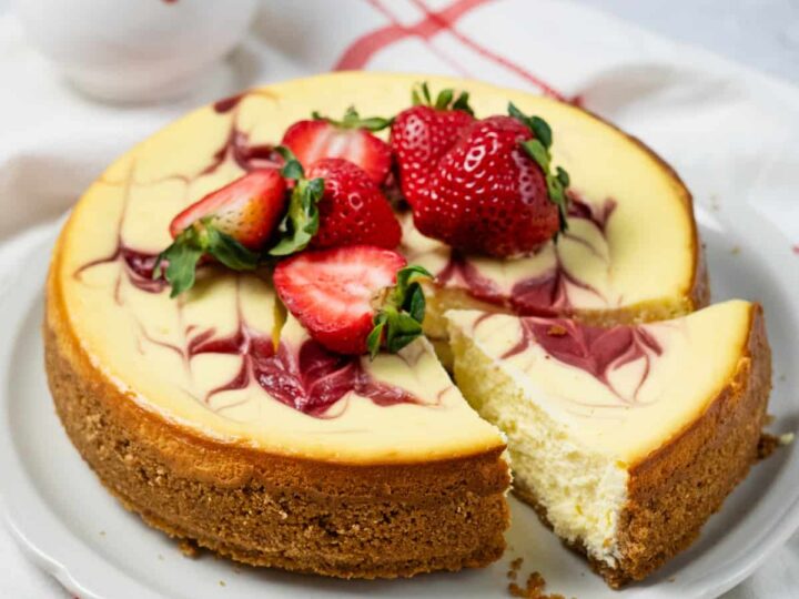 Image for Strawberry Swirl Cheesecake Recipe